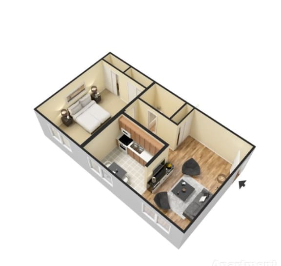 Floor Plans of College Arms Apartments in Collegeville, PA
